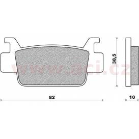 Brake pads (mixture ST sintered metal S2) NEWFREN (2 pcs in package)