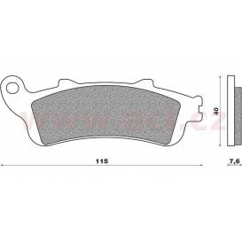 Brake pads (mixture SCOOTER ELITE SINTERED) NEWFREN (2 pcs in package)