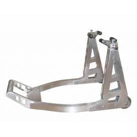 Motorcycle stand front aluminum, Q-TECH (silver)