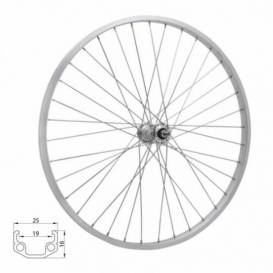 KNITTED WHEEL 28 "- 36 HOLES SILVER