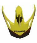 Cap for Tour Globe helmets, CASSIDA - Czech Republic (black / yellow fluo / red)