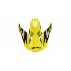 Cap for helmets Cross Cup One, CASSIDA - CZ (white mother of pearl / yellow fluo / black)