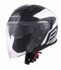 Jet Tech Corso helmet, CASSIDA (black / white)