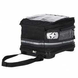 Tankbag na motocykl F1 QR, OXFORD (černý, s rychloupínacím systémem na víčka nádrže, objem 18 l)