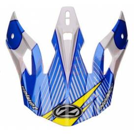 Cap for helmets X1.9 and X1.9D, ZED (white / blue / yellow fluo / black)