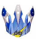 Cap for helmets X1.9 and X1.9D, ZED (white / blue / yellow fluo / black)