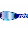 Brýle ARMEGA Royal, 100% - USA (modré chromované plexi s čepy pro slídy)
