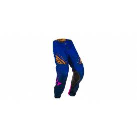 Kalhoty KINETIC K220, FLY RACING - USA (modrá/modrá/oranžová)