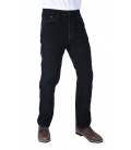 SKRÁTENÉ nohavice Original Approved Jeans voľný strih, OXFORD, pánske (čierna)