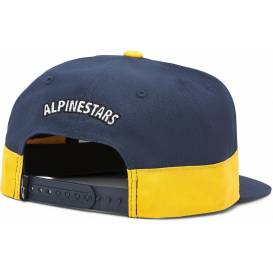 Kšiltovka FASTER HAT, ALPINESTARS (bílá/tmavě modrá/zlatá)