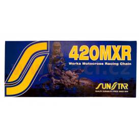 Reťaz 420MXR, SUNSTAR (bezkroužek, farba zlatá, 78 článkov)