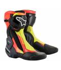 Shoes SMX PLUS 2 2021, ALPINESTARS (black / red fluo / yellow fluo / gray)