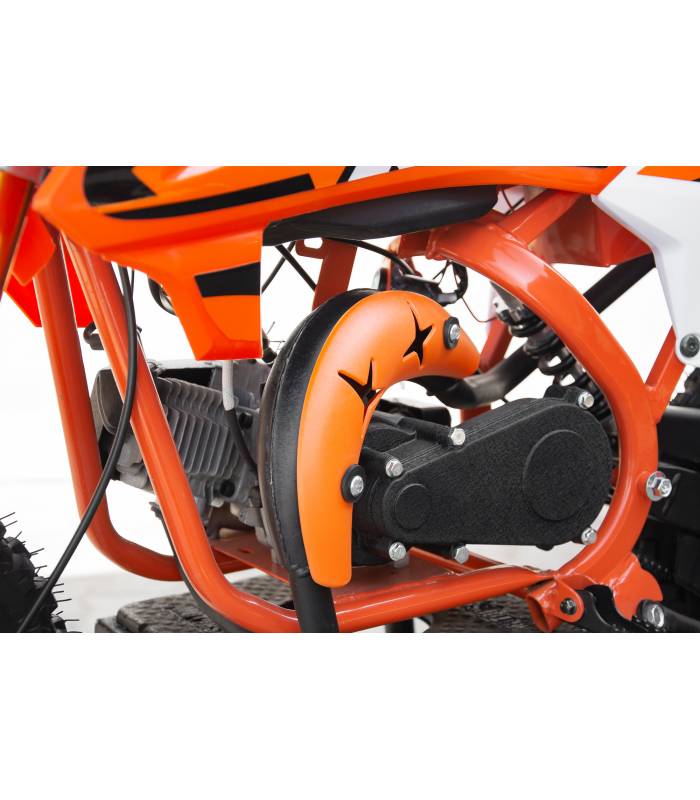 Motocykl Minicross XTR 702 49cc 2t  E-start Oranžová