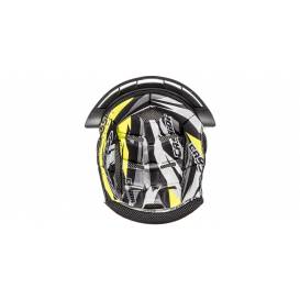 Interior hat for Cross Pro II helmets, CASSIDA (yellow fluo / black / white / gray)