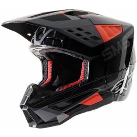 Helmet S-M5 ROVER 2021, ALPINESTARS (anthracite / red fluo / camouflage gray)