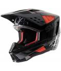 Helmet S-M5 ROVER 2021, ALPINESTARS (anthracite / red fluo / camouflage gray)