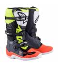 Shoes TECH 7 S 2021, ALPINESTARS, children (gray / red fluo / yellow fluo)