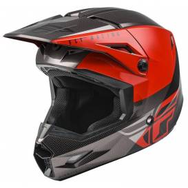 KINETIC STRAIGHT, FLY RACING helmet, children's (red / black / gray)