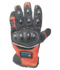 Moto rukavice XMOTOS pro dospělé - černo/oranžové