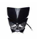 Additional headlight for H4 motorcycles - black