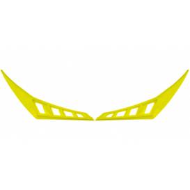 Rear covers for top ventilation for Cross Pro II helmets, CASSIDA (yellow fluo)