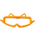 Sight glass for Cross Pro II helmets, CASSIDA (orange)