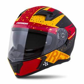 Integral 3.0 DRFT helmet, CASSIDA (orange matt / red fluo) plexiglass with preparation for Pinlock