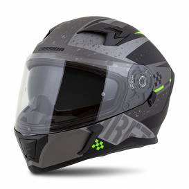 Integral 3.0 DRFT helmet, CASSIDA (matt gray / black / green) plexiglass with preparation for Pinlock