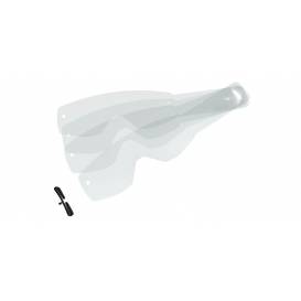 Strhávací slídy plexi pro brýle SCOTT řady HUSTLE/TYRANT, SCOTT - USA (20 vrstev v balení, čiré)