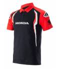 Tričko s golierikom HONDA 2021, ALPINESTARS (červená / čierna)