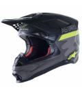 Helmet SUPERTECH S-M10 2021 Limited Edition AMS, ALPINESTARS (Grey/White/Fluo Yellow/Black)
