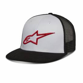 Šiltovka CORP TRUCKER HAT, ALPINESTARS (biela / čierna / červená)