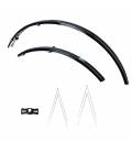 Front/rear fender set for use on 700C wheels/tires, OXFORD (black, 31mm width, incl. anchor struts)