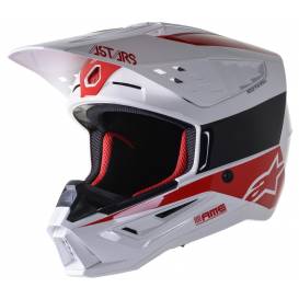 Helmet S-M5 BOND 2023, ALPINESTARS (white/red glossy)