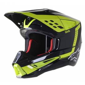Helmet S-M5 BEAM 2023, ALPINESTARS (black anthracite/yellow fluo glossy)