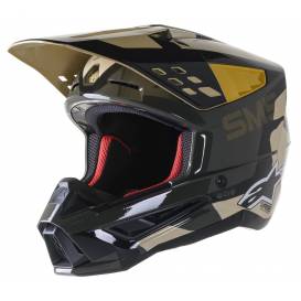 Helmet S-M5 ROVER 2023, ALPINESTARS (sand camo/glossy tangerine)