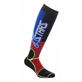 Ponožky MX PRE SOCKS 2022, ALPINESTARS (červená / žltá fluo / modrá)