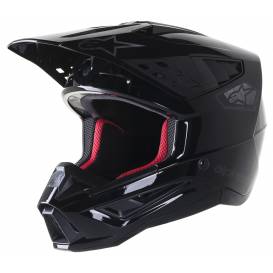 Helmet S-M5 SCOUT 2022, ALPINESTARS (black/silver glossy matt)