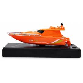 Gray RC boat Mini Racing Yacht orange