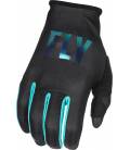 Gloves LITE, FLY RACING - USA 2022 ladies (black/blue)