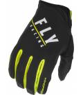 Gloves WINDPROOF, FLY RACING - USA (Black/HI-Vis)