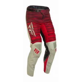 Pants KINETIC WAWE, FLY RACING - USA 2022 (light grey/red)