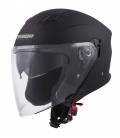 Jet Tech Helmet, CASSIDA (Matte Black/Grey Logos)