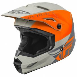KINETIC STRAIGHT, FLY RACING helmet, children's (orange / gray)