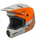 KINETIC STRAIGHT, FLY RACING, children's helmet (orange/grey)