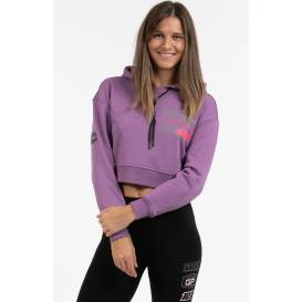 Sweatshirt PW CROP, 101 RIDERS - CR ladies (purple)