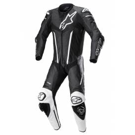 FUSION 2022 one-piece suit, TECH-AIR compatible, ALPINESTARS (black/white)