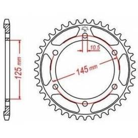 Steel rosette for secondary chains type 525, JT - England (43 teeth)