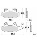Brake pads, BRAKING (sinter mixture CM44) 2 pcs in a package