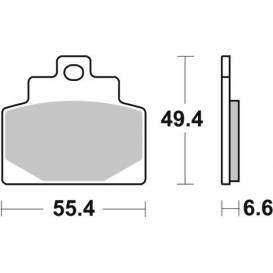 Brake pads, BRAKING (semi-metallic mixture SM1) 2 pcs in a package